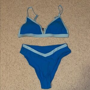 Women's Blue Bikini Set - Size Small